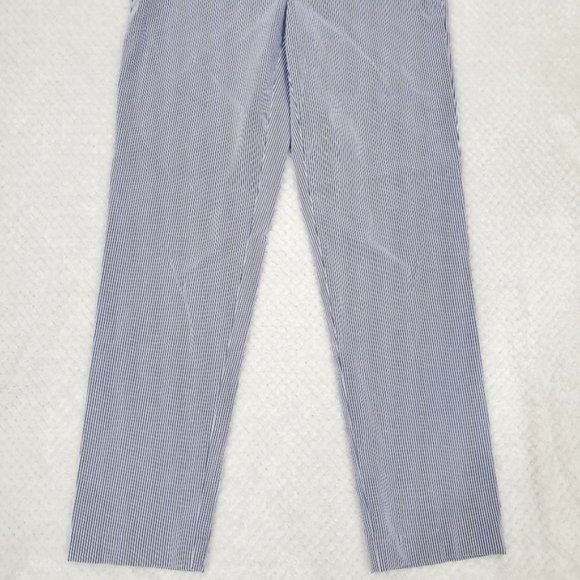 Lord &Taylor Striped White-Blue Pants Size 4 - Picture 4 of 10